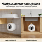 Electric Mini Tank Water Heater MIZUDO - 4.0 Gallon Point of Use Instant Hot Water Heater 120V 1440W, Under Sink, Wall or Floor Mounted, Easy to Install