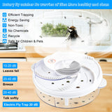 Electric Fly Trap Fly Trap Pest Device Gnat Flying Insect Trap Automatic Indoor Fly Trap Fly Catcher Pest Control Traps Pest Reject Control Catcher Insect Repellents Tools for Patios Ranch (2 Pcs)