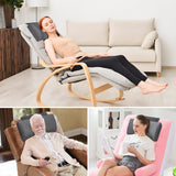 Head Recliner Pillow Adjustable Shredded Memory Foam Headrest Pillow for Recliners,Non-Slip Velvet Cushion for Pain Relief Neck Support Pillow for Travel Home Recliner Sofa Armchair with Zipper Cover