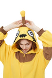 DELEY Adult Animal Robo Bees Onesie, Men and Women's Animal Cosplay Costume Halloween Pajamas,One-Piece Unisex Homewear Sleepwear