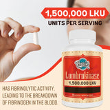 Pepeior Lumbrokinase 200mg (Max Activity 1,500,000 LKU) - Lumbrokinase Enzymes Supplement, More Effective Than Nattokinase - 90 Capsules