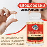Pepeior Lumbrokinase 200mg (Max Activity 1,500,000 LKU) - Lumbrokinase Enzymes Supplement, More Effective Than Nattokinase - 90 Capsules (2 Bottle)