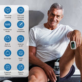Vibeat Bluetooth Fingertip Pulse Oximeter with Pulse Rate, Blood Oxygen Saturation Monitor | Finger O2 Meter, Batteries and Lanyard Included, Free APP, FSA/HSA Eligible