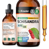 Schisandra Tincture - Organic Schisandra Supplement - Natural Adaptogen for Mood Support - Schisandra Berry Liquid Extract - Alcohol and Sugar Free - Vegan Drops 4 Fl.Oz.