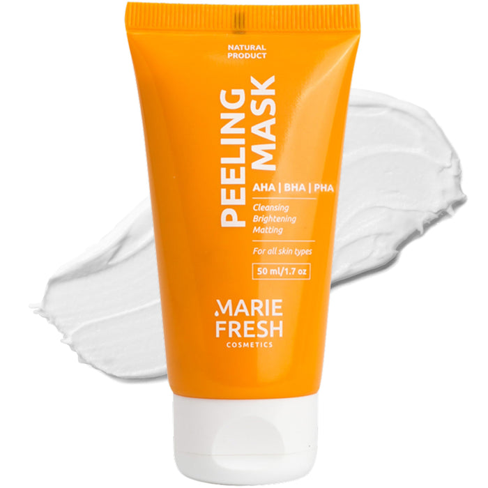 MARIE FRESH COSMETICS Peeling mit AHA, BHA & PHA-Acids,against Pimples, Acne, Blackheads & Impure Skin, Salicylic Acid Facial Peeling for All skin types I, Facial Care Facial Mask Cleansing