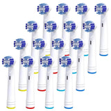 Replacement Toothbrush Heads Compatible With Oral B Braun- Pack of 16 Professional Electric Toothbrush Heads- Precision Refills for Oral-b 7000, Clean, OralB Pro 1000, 9600, 500, 3000, 8000, Plus!