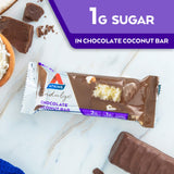 Atkins Endulge Chocolate Coconut Bar, Dessert Favorite, High in Fiber, 1g Sugar, 10 Count