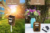 GARDEN SECRETS Ultrasonic Solar Animal Repellent. Pest Repeller Outdoor, Deer Raccoon Skunk Cat Rat Dog and Mice Deterrent. Waterproof, Flash Lights & Motion Activate Devices Keep Animals Away