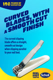 Scholl Nailcare Toenail clippers - Fingernail and Toenail Clippers by Scholl to Safetly Trim Tough or Thick Nails