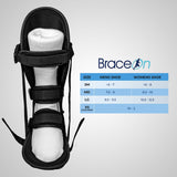 Brace On Kids Adjustable Night Splint - Pediatric Plantar Fasciitis, Achilles Tendon, Heel Spur, Injury, and Foot Pain Relief Boot for Children, Black, X-Small