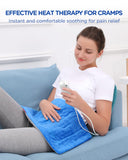 Comfytemp Heating Pad for Back Pain & Cramps Relief - FSA HSA Eligible Electric Heating Pad with 9 Heat Levels, 11 Timers Auto Off, Stay on, XL Heat Pad for Hot Therapy, Machine Washable (12"x24")