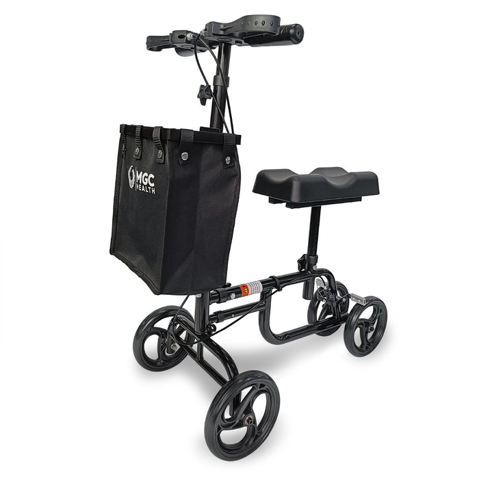300 lbs Weight Capacity Knee Walker Steerable, Leg Scooter for Broken Foot, Dual Breaks Knee Scooter for Adults for Foot Surgery, Easy to Assemble Walker