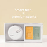 Pura - Smart Home Fragrance Device Starter Set V3 - Scent Diffuser for Homes, Bedrooms & Living Rooms - Includes Fragrance Aroma Diffuser & Two Fragrances - Linens & Surf and Yuzu Citron