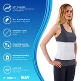 NYOrtho Plush Stomach Abdominal Binder - Soft Latex-Free Abdomen Wrap for Men and Women (45" - 60") 3 PANEL - 9"