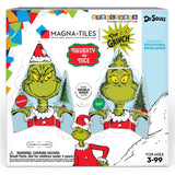 CreateOn Magna-Tiles Limited Edition Grinch Magnetic Building Toys from Dr. Seuss’ “How The Grinch Stole Christmas” Book, Educational Toys for Ages 3+, 19 Pieces