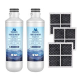 MARRIOTTO Water Filter LT1000PC Replacement for Refrigerator and LT120F ADQ73334008 Fresh Air Filter, Compatible withLT1000PC/PCS, LT1000PC,LT-1000PC, MDJ64844601, ADQ747935 ADQ74793504