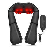 iKristin Neck Massager Back Massage with Heat,Shiatsu Shoulder Massager for Neck,Back,Shoulder,Foot and Leg Muscle Pain Relief,Electric Deep Tissue 3D Kneading Massager,Gifts for Women Men Mom Dad