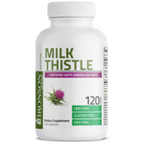 Bronson Milk Thistle Silymarin Marianum & Dandelion Root Liver Health Support, Antioxidant Support, Detox, 120 Capsules