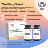 Premium Bioavailable Daily Multivitamin for Women with Iron, Folate, Calcium, Omega-3 DHA & Vitamin D | 100% of Essential Vitamins for Women | 2 Bottles | Optimized AM & PM Doses | 30 Day Supply