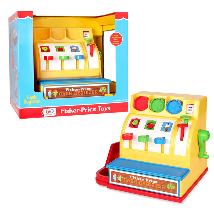 Fisher-Price Classics - Retro Cash Register - Great Pre-School Gift for Girls and Boys, Kids and Toddlers, Birthday Gift, Christmas, Holiday, Ages 2+