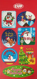 24 Chocolate days to Christmas Advent Calendar (Pack of 3) with By The Cup Christmas Stickers