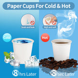 3 oz Small Paper Cups Mouthwash Cups Disposable Bathroom Cups 3 OZ Paper White Eco Friendly Mini Cups for Rinsing Espresso Shot Disposable Paper Cups for Party Travel Drinking BBQ 300 Count