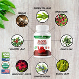 nutrigrove Blood Pressure Dietary Supplement – 90 Vegetable Capsules of Natural high Blood Pressure