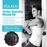 Vulken Acusphere 4 Speed High Intensity Vibrating Massage Ball for Muscle and Fitness, Plantar Fasciitis Pain Relief, Myofascial Release and Trigger Point Treatment