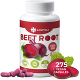 275 Beet Root Extract Capsules, 1000mg per Serving, 100% Natural & Pure from Beet Root, No Gluten, No Sugar, Vegan Capsules, High Concentrated Herbal Beet Root Extract.