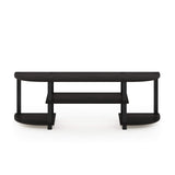 Furinno Turn-S-Tube Wide TV Entertainment Center, Espresso/Black