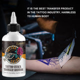 Tattoo Stencil Transfer Gel Solution, 150ml Professional Tattoo Stencil Gel Fresh Tattoo Stuff Stencil Transfer Cream Gel for Tranfer Stickers Paper Machine Soap Tattoo Supplies - Clear & Long-Lasting