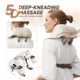 DamKee Neck Massager for Pain Relief Deep Tissue,5D Kneading Massage Pillow for Neck, Back, Shoulder with Heat, Gifts for Women Men Mom Dad