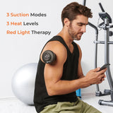 LifePro Electric Cupping Therapy Set, Smart Cupping Red Light Therapy Massager - Portable Cupping Therapy - Electronic Cupping Massage Therapy Machine Device Kit - Rechargeable