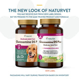 NaturVet Glucosamine DS Plus Level 2 Moderate Care Joint Support Supplement for Dogs and Cats, Chewable Tablets Time Release, Made in The USA, 120 Count