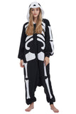 DELEY Unisex One Piece Animal Adult Skeleton Onesie, Animal Pajamas Halloween Cosplay Costume for Women and Mens Sleepwear