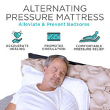 Vive Alternating Air Pressure Mattress Pad - The Original Bed Sore Prevention Solution - Hospital & Home Mattress Topper - includes Waterproof, Heat Resistant Ulcer Cushion Pad & Whisper Quiet Pump