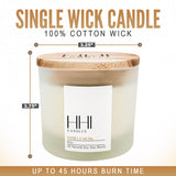 Vanilla Candle | Vanilla Musk Scented Soy Candle | A Blend of Vanilla, Cinnamon, Amber & Hint of Musk | Large Eight Ounce Single Wick Candle | Long Burn time | HHI Candles