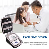 LTGEM Hard Case for OMRON 3 Series BP7100 / Silver BP5250 / Bronze BP5100 / 5 Series BP7250 Blood Pressure Monitor(Inside: 6.2"x5"x4.2"), Case Only