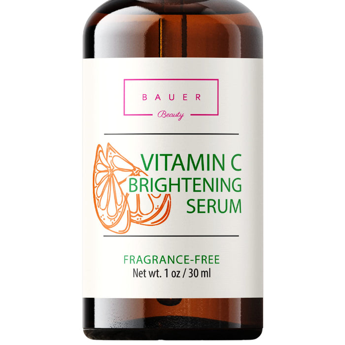 Bauer Beauty Vitamin C Face Serum Improves Skin Brightness, Fine Lines, Anti-Aging Skin Repair, Brighten Dark Spots And Reduce wrinkles
