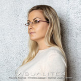 Visualites 1 (Tortoise 1.75 x) Power Lightweight Rimless Reading Glasses For Men and Women