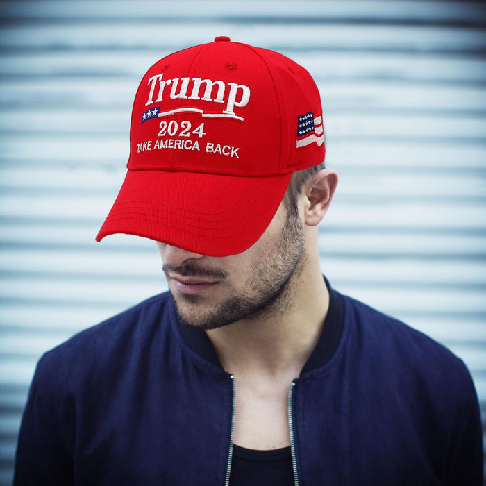 Trump Hat 2024, MAGA Hat, 2 Pack Make America Great Again Hat, Trump Merchandise, 45 47 Hat, Donald Trump Hats for Men Women 2024, Campaign Hat Trump Cap Red