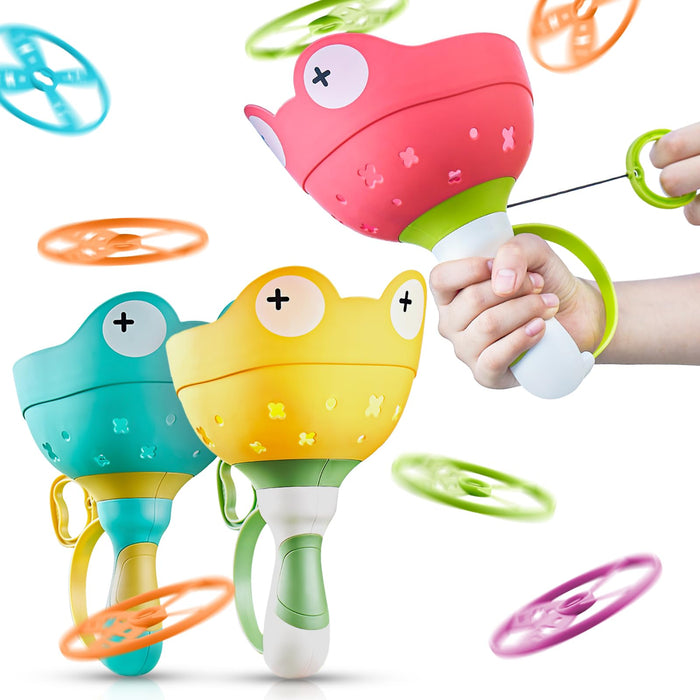 Outside Toys for Kids Ages 4-8 - Manual Capture Catching Game with 32 Discs