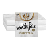 Vanity Fair Entertain Paper Napkins, 320 Count, Disposable Napkins Made For Entertaining And Events