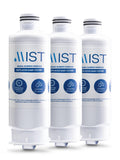 Mist DA97-17376B Water Filter Replacement for Samsung, Refrigerator Water Filter compatible with HAF-QIN, WS645A, HAF-QIN/EXP, DA97-08006C, RF28R7351SG, RF23M8070SR, Samsung Water Filter(3 Pack)