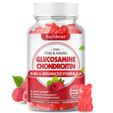 softbear Glucosamine Chondroitin Gummies Sugar Free, Extra Strength Glucosamine Chondroitin Supplement for Natural Joint Support, Raspberry Flavored 60 Count