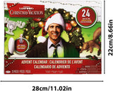 National Lampoon's Christmas holiday arrival calendar 2024, 24 day Christmas arrival calendar, including 24 gifts, Christmas holiday characters and accessories, Christmas countdown calendar gifts (2pc)