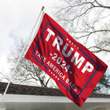 Jayus Women Donald Trump For President 2024 Flag 4x6 Outdoor Made in USA - 3Ply 200D Double Sided Take America Back (TAB) Trump 2024 Flags Banner with 2 Brass Grommets