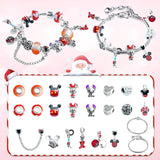 Christmas Advent Calendar 2024 for Kids Christmas 24 Days Countdown Calendar with DIY Bracelet Necklace Cute Charm Christmas Holiday Ornament Gift