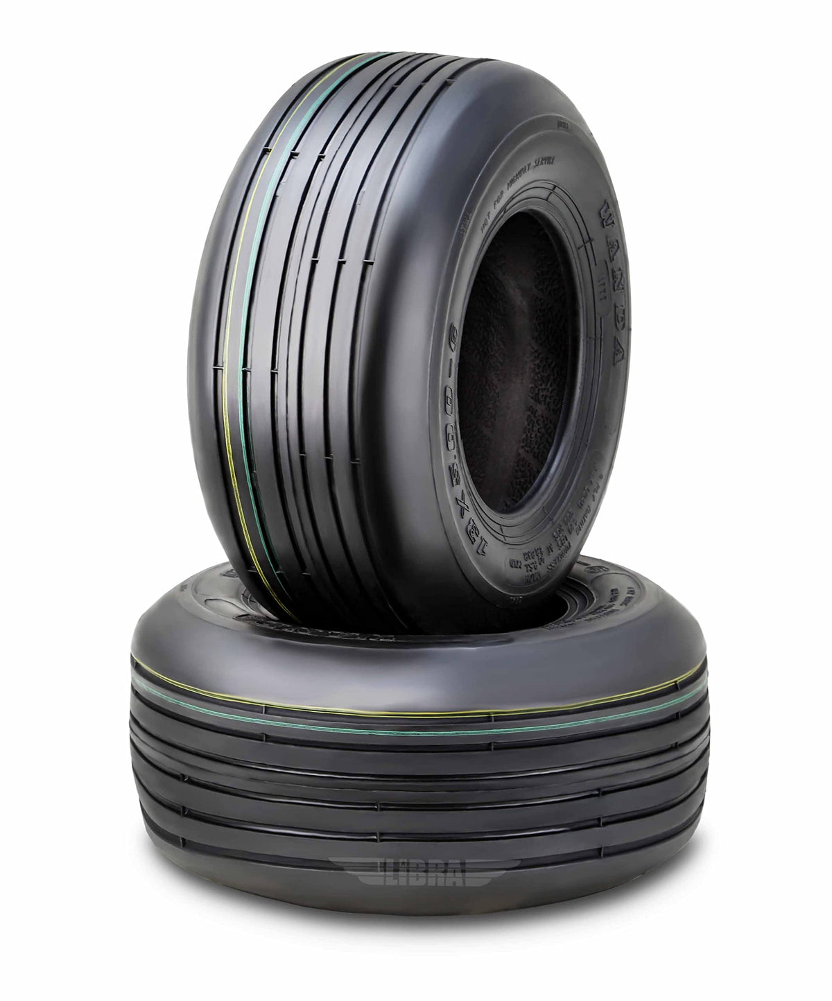 WANDA Set 2 13x5.00-6 Rib Lawn Mower Utility Cart Turf Tires 13x5x6 /4