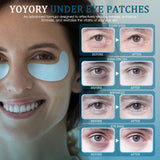 YOYORY Under Eye Patches Masks - for Dark Circles, Puffy Eyes, Wrinkles, Fine Lines, Eye Bags Treatment with Hyaluronic Acid and Collagen, Moisturizing and Hydrating(30Pcs)